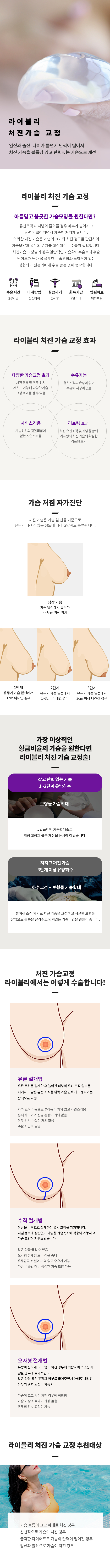 처진가슴 교정